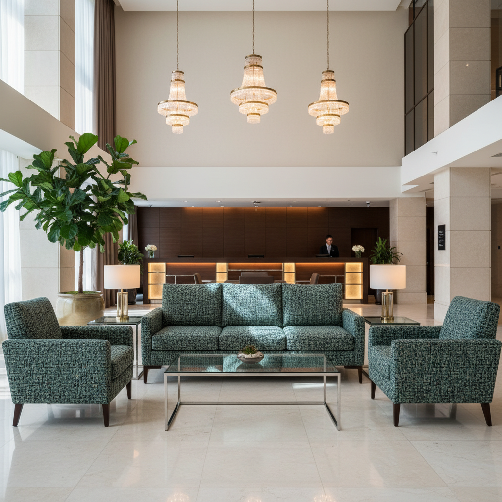 Buchanan Mermaid Tail Hotel Lobby Setting | Architectural Fabrics