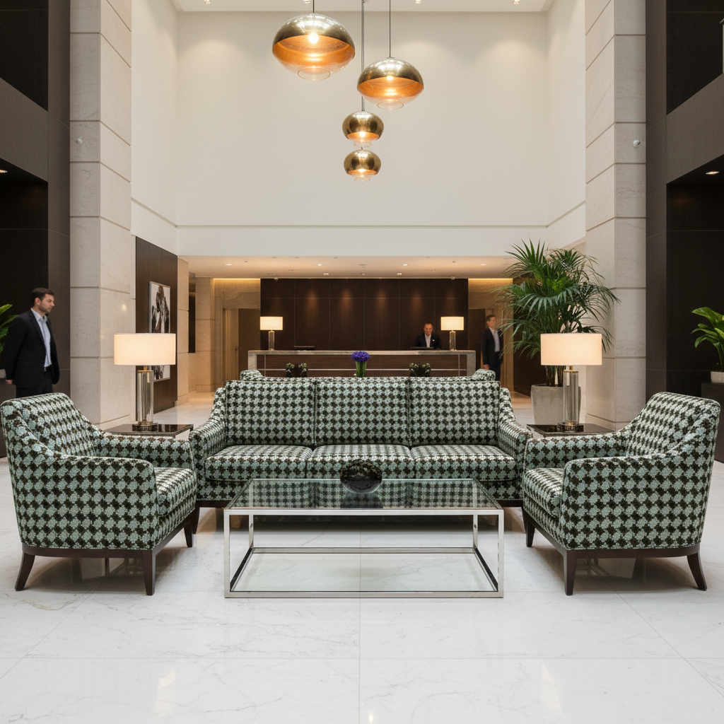 Buena Vista Marsh Hotel Lobby Setting | Architectural Fabrics