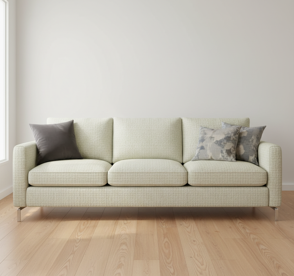 Christiansburg Cream Upholstered Sofa | Architectural Fabrics