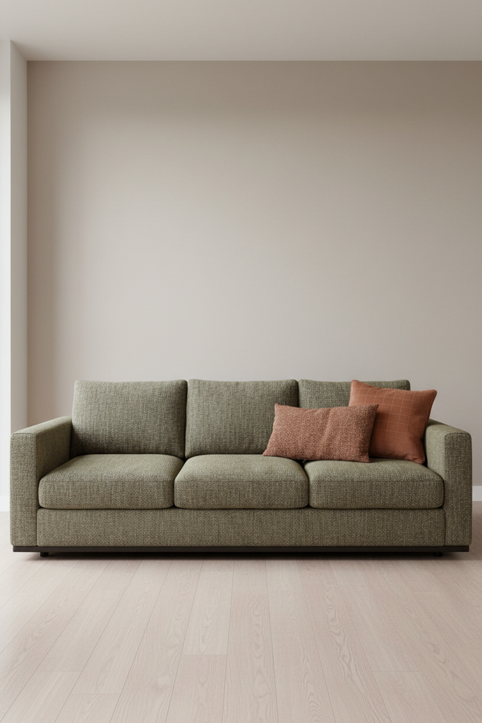 Stanley Nutmeg Upholstered Sofa | Architectural Fabrics