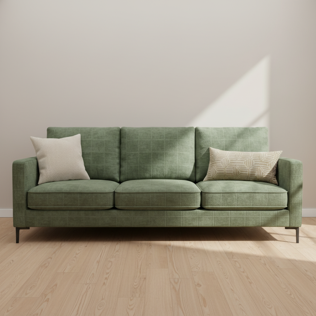 Stanley Aloe Upholstered Sofa | Architectural Fabrics