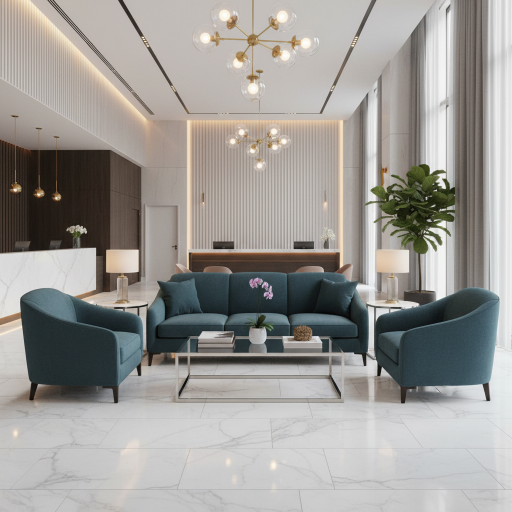 Clarksville Slate Hotel Lobby Setting | Architectural Fabrics