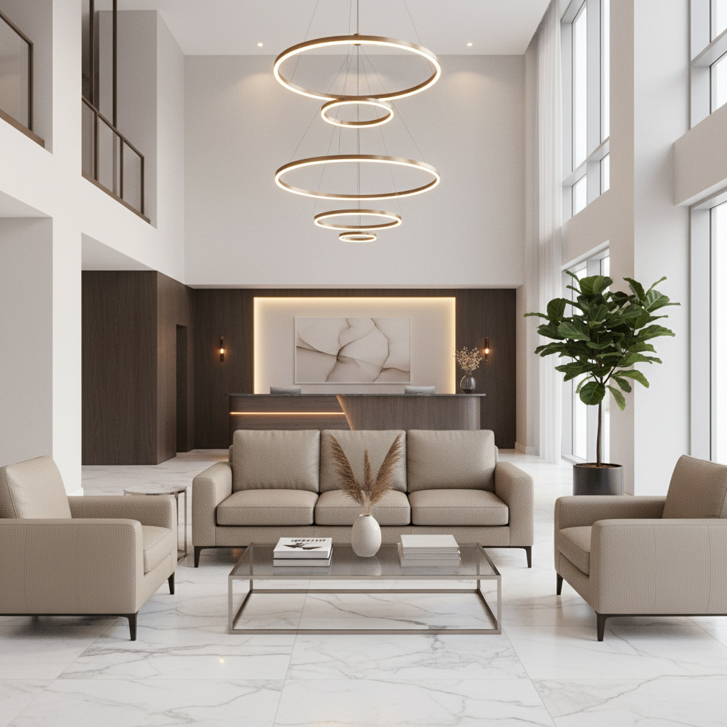 Wytheville Granite Hotel Lobby Setting | Architectural Fabrics