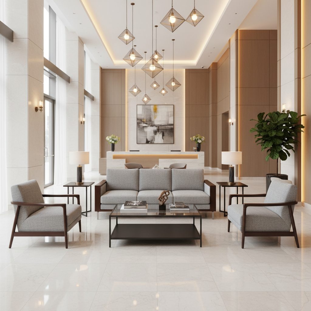 Danville  Hotel Lobby Setting | Architectural Fabrics