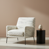 Smithfield White Off-White Upholstered Chair | Architectural Fabrics