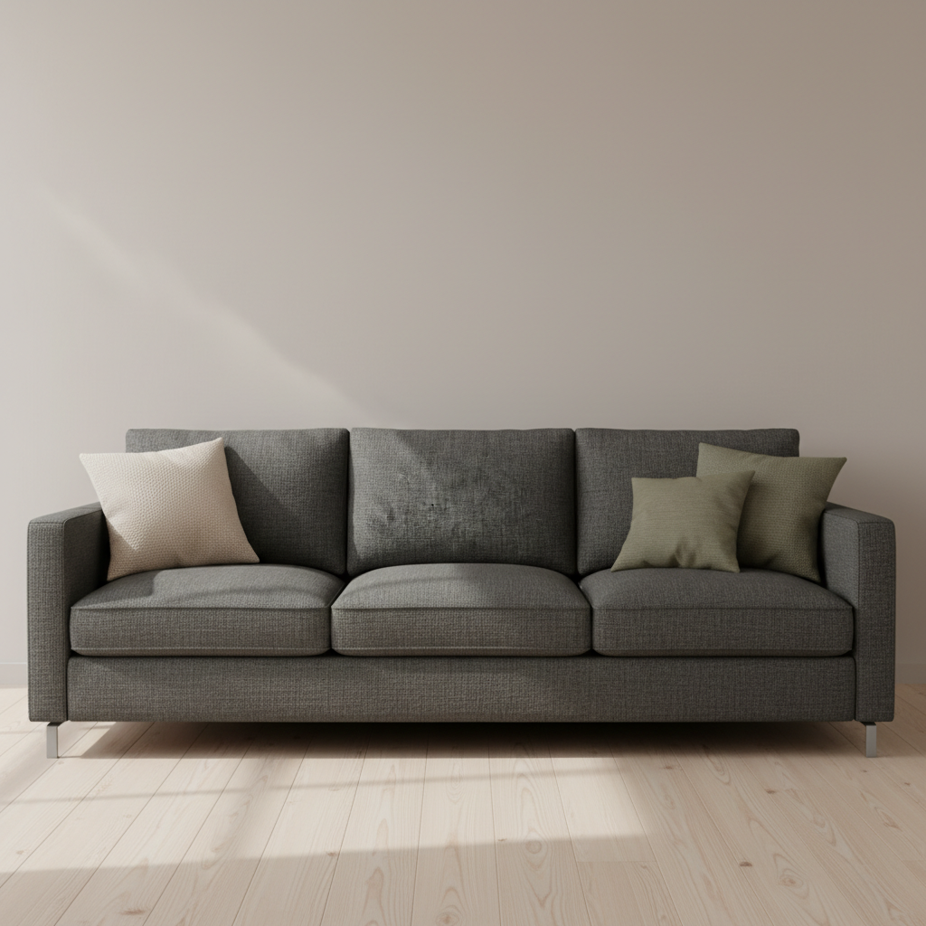 Bridgewater #28 Charcoal Upholstered Sofa | Architectural Fabrics