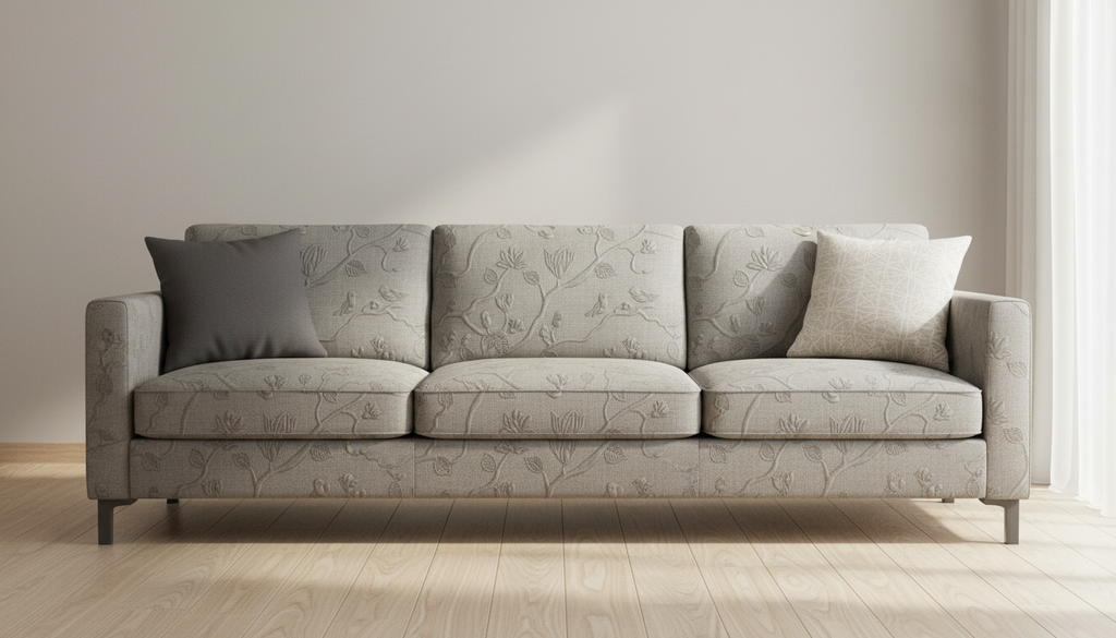 Dale City Bracing Birds Upholstered Sofa | Architectural Fabrics