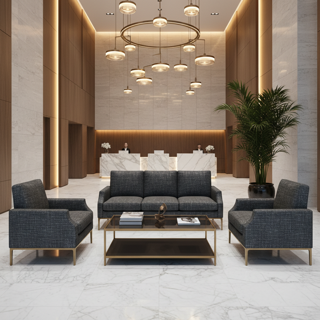 Dale City Exterior Essence Hotel Lobby Setting | Architectural Fabrics