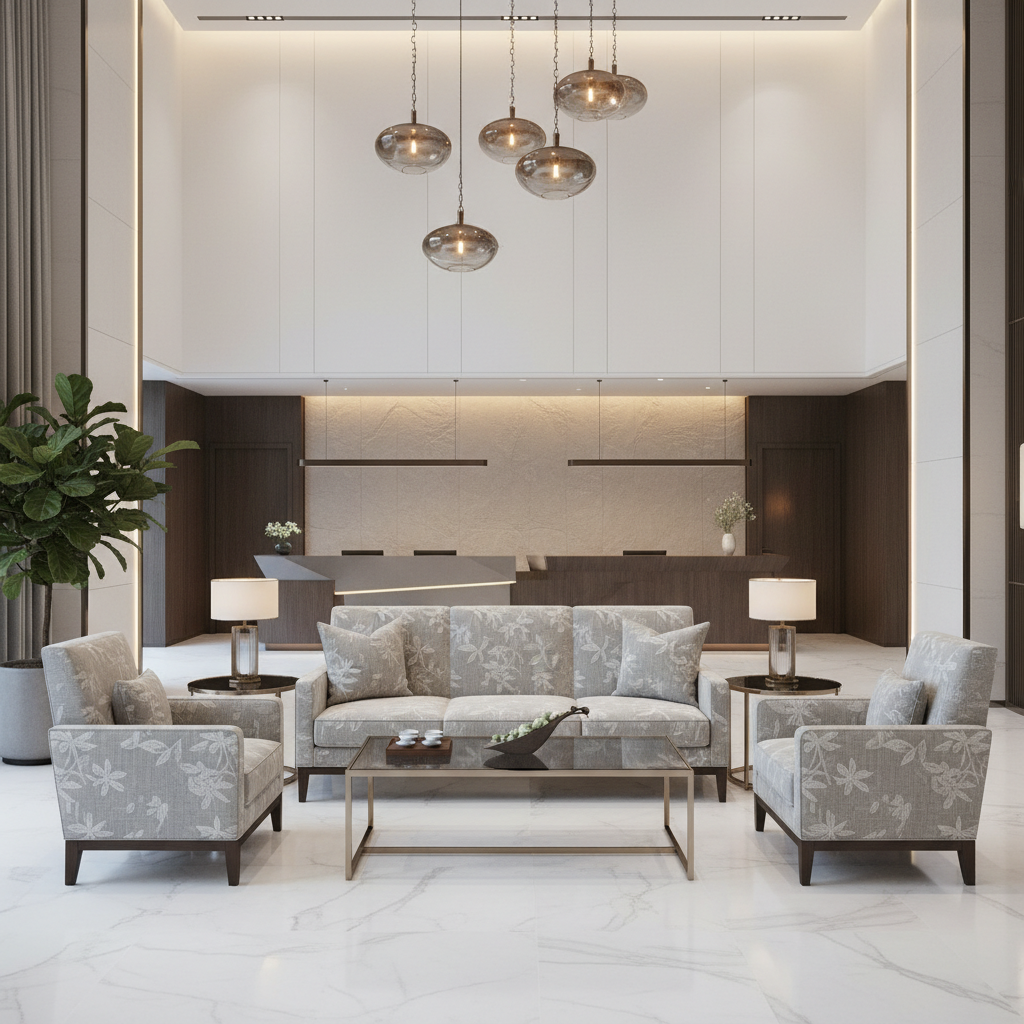 Dale City Majestic Mystery Hotel Lobby Setting | Architectural Fabrics