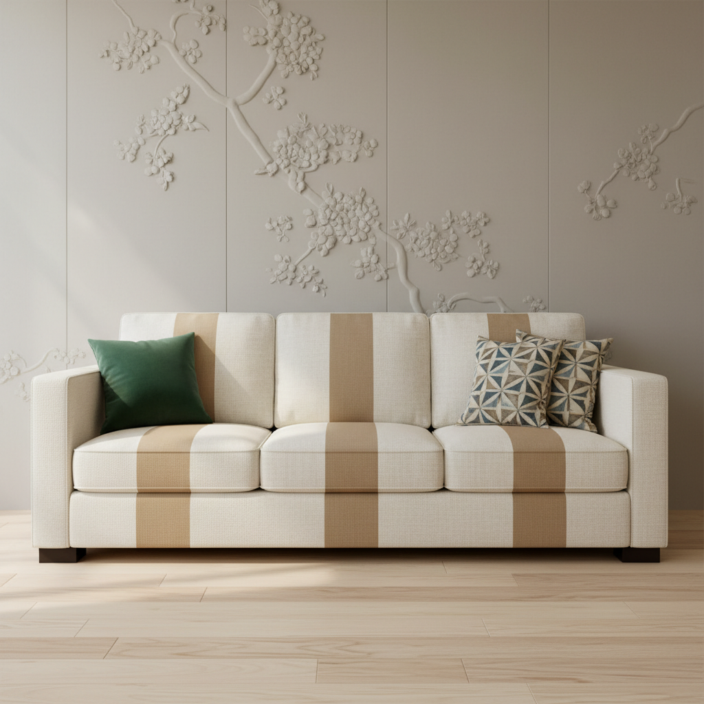 Dale City Motionless Maple Upholstered Sofa | Architectural Fabrics