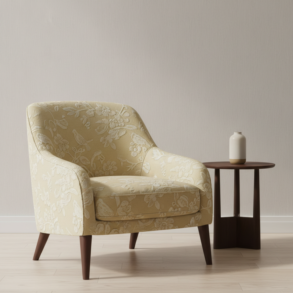 Dale City Omniscient Oak Upholstered Chair | Architectural Fabrics