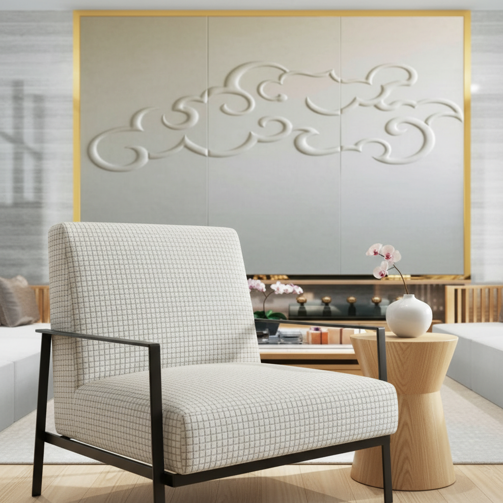 Dale City Stranded Storm Upholstered Chair | Architectural Fabrics