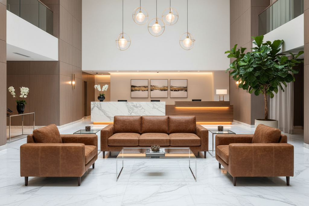 Front Royal Java Hotel Lobby Setting | Architectural Fabrics