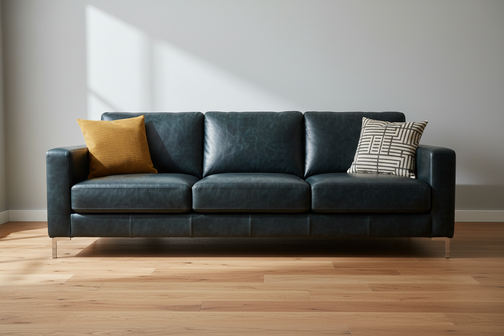 Front Royal Indigo Upholstered Sofa | Architectural Fabrics