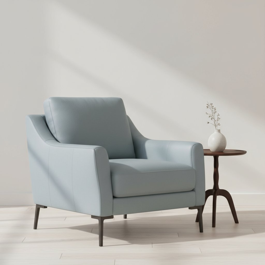 Big Stone Gap Cinder Gray Upholstered Chair | Architectural Fabrics