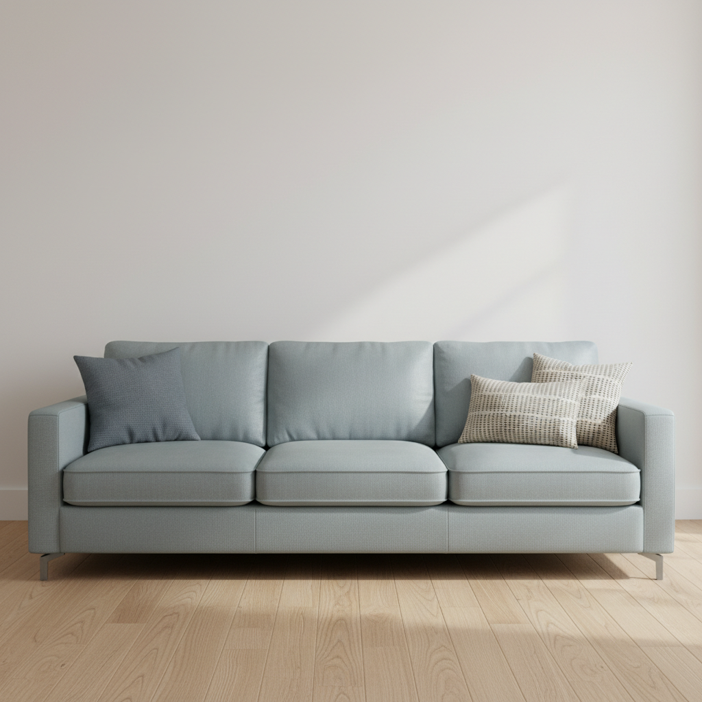Big Stone Gap Cinder Gray Upholstered Sofa | Architectural Fabrics