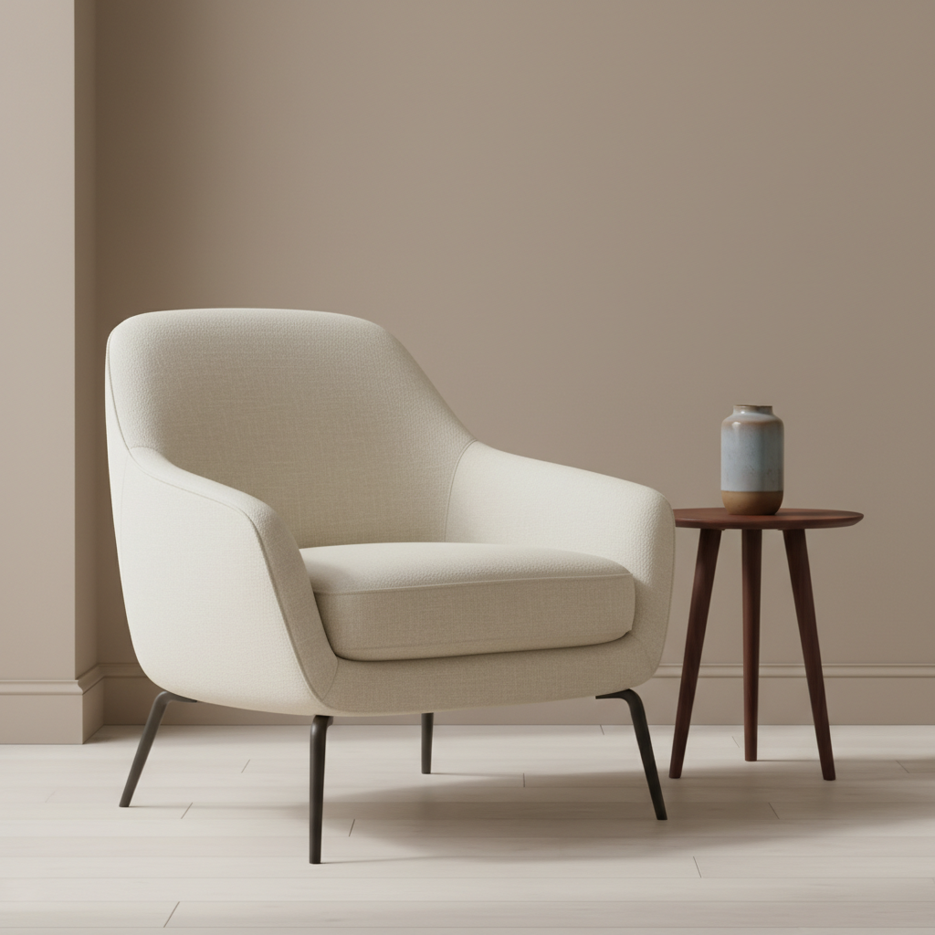 Big Stone Gap Off White Upholstered Chair | Architectural Fabrics