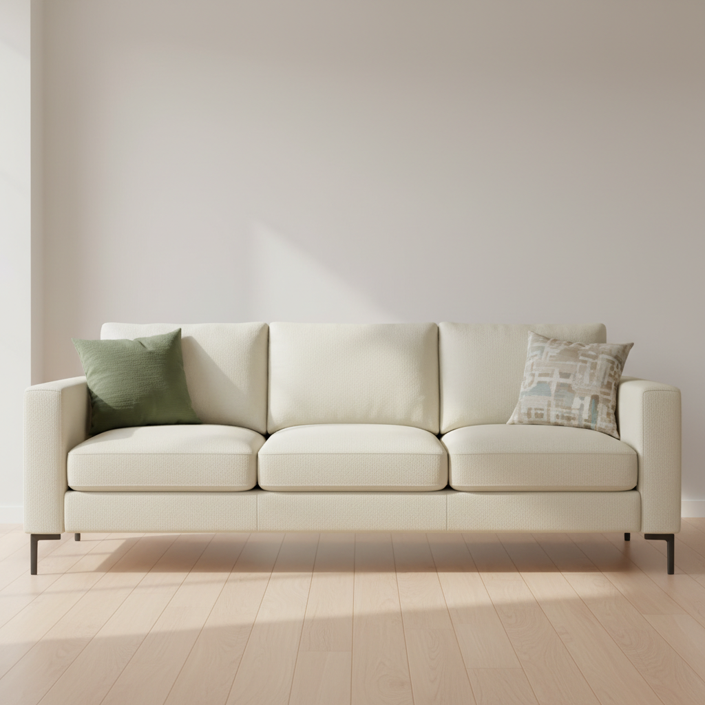 Big Stone Gap Off White Upholstered Sofa | Architectural Fabrics
