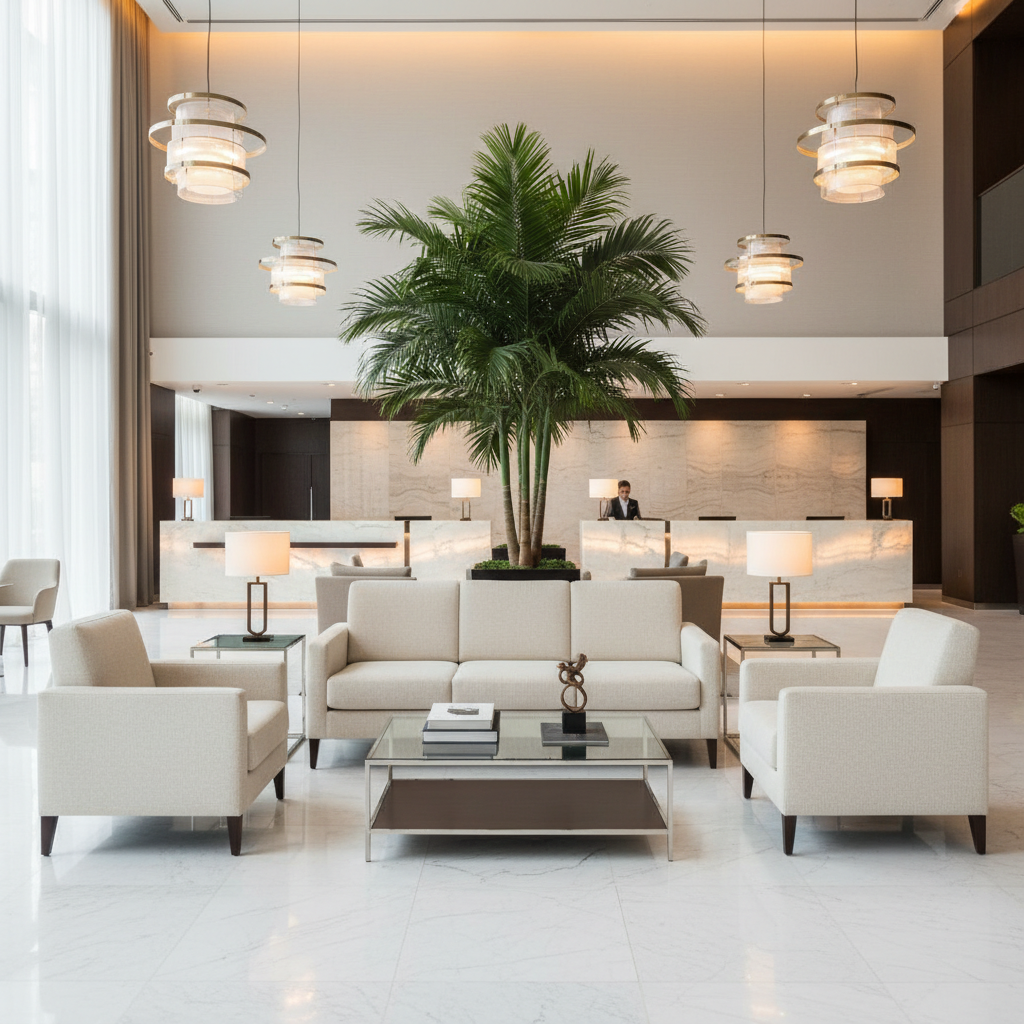 Big Stone Gap Pearl Hotel Lobby Setting | Architectural Fabrics