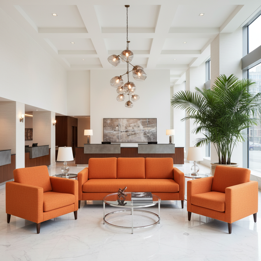 Bedford Bazaar Hotel Lobby Setting | Architectural Fabrics