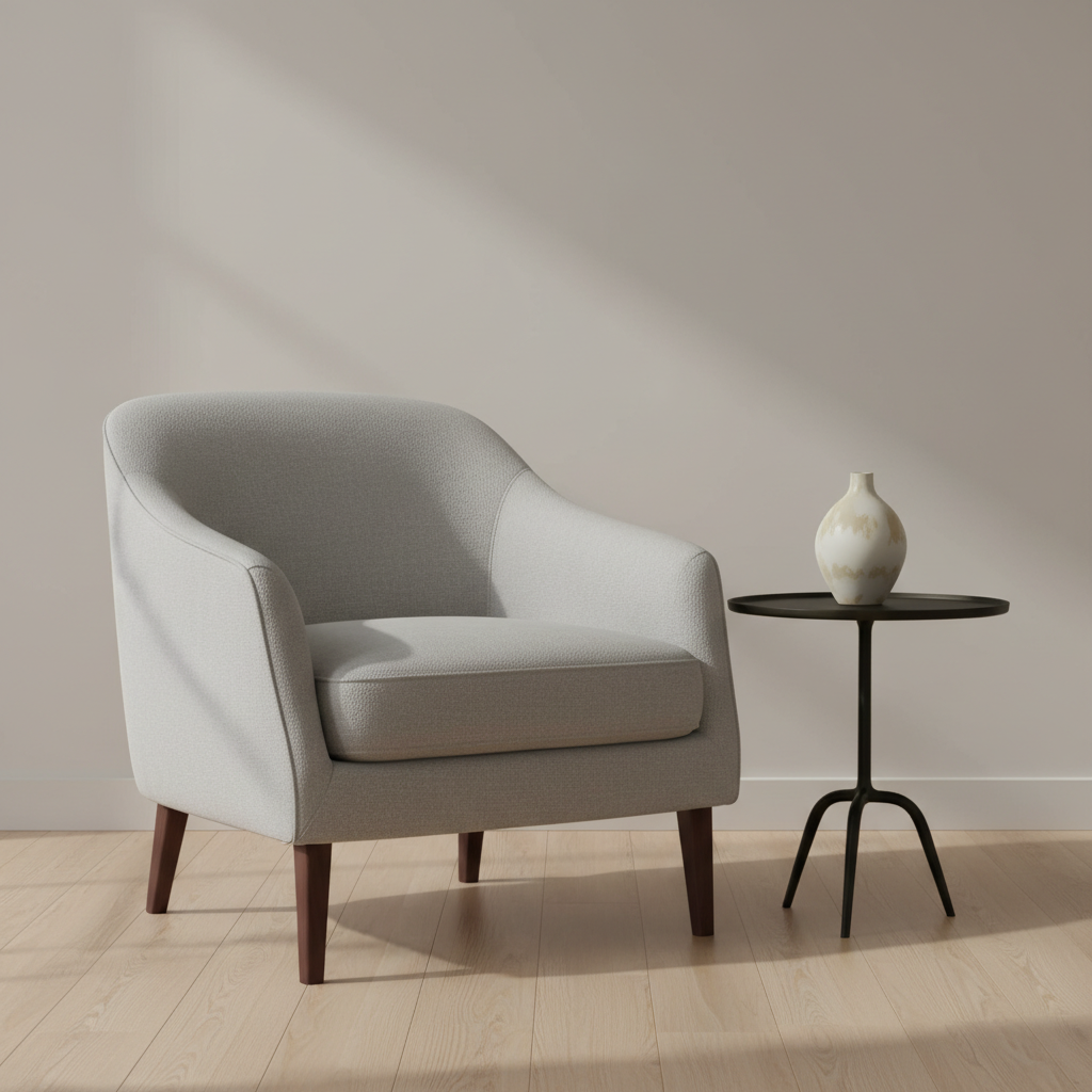 Bedford Cream Upholstered Chair | Architectural Fabrics