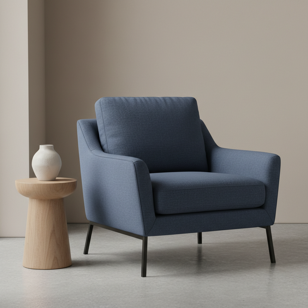 Bedford Jet Upholstered Chair | Architectural Fabrics