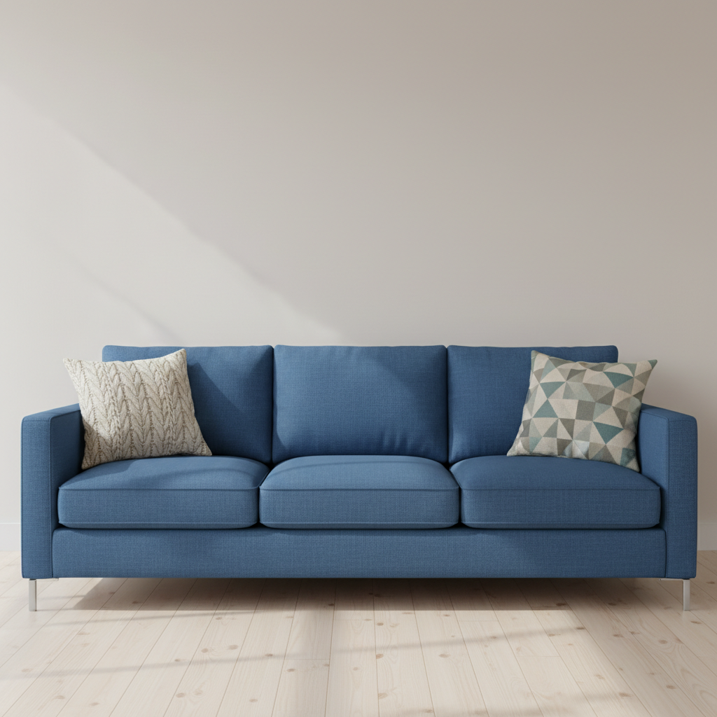 Bedford Marine Blue Upholstered Sofa | Architectural Fabrics
