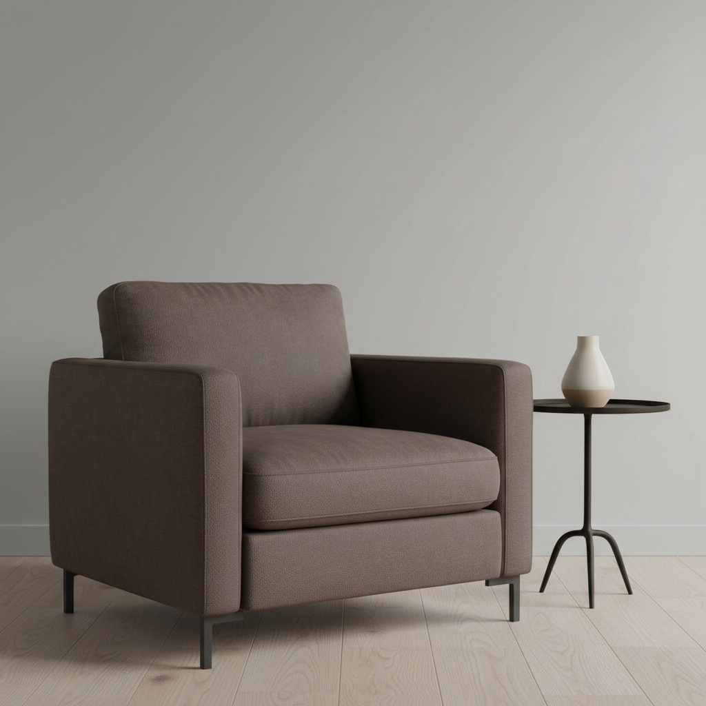 Bedford Mocha Upholstered Chair | Architectural Fabrics