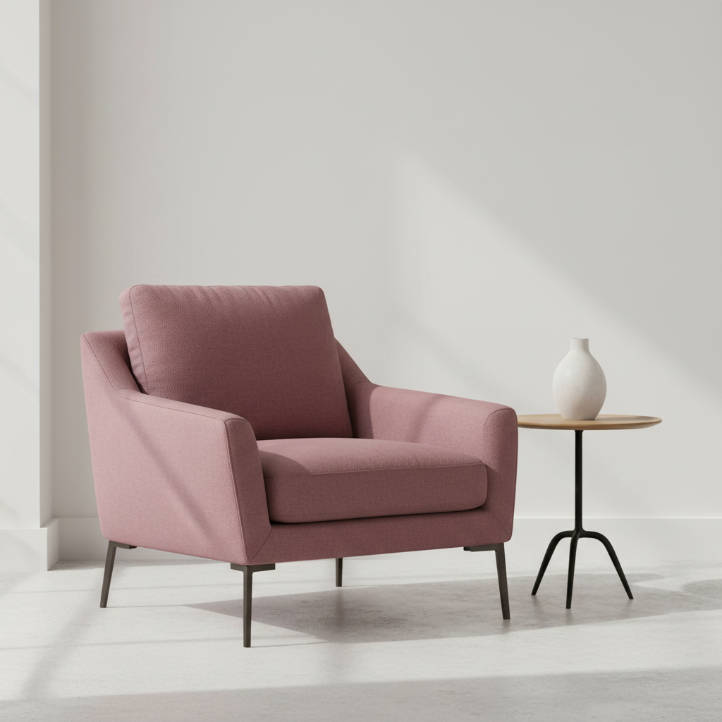 Bedford Raspberry Upholstered Chair | Architectural Fabrics