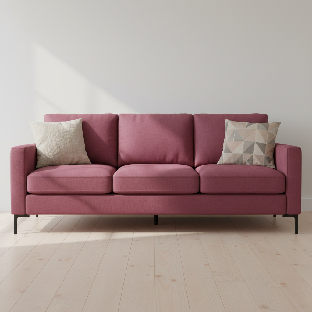 Bedford Raspberry Upholstered Sofa | Architectural Fabrics