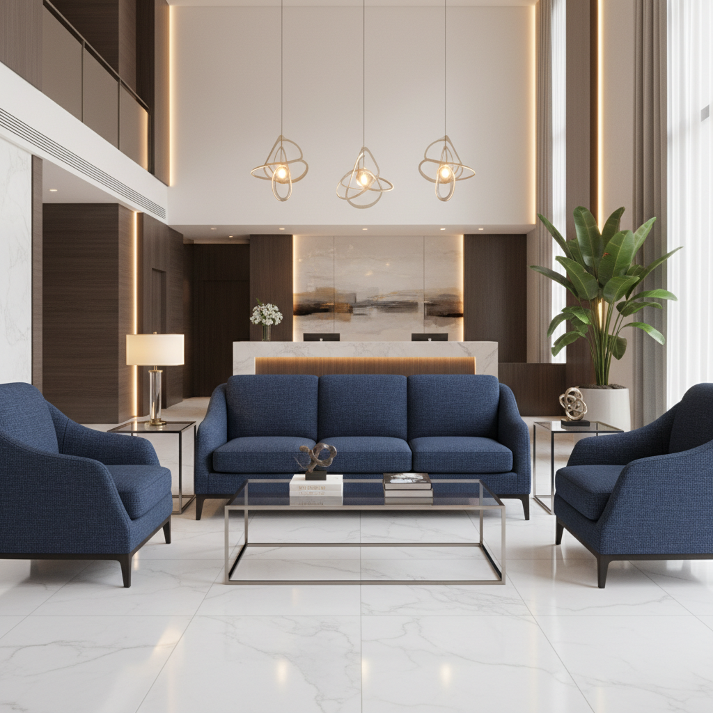 Rocky Mount Sapphire Hotel Lobby Setting | Architectural Fabrics