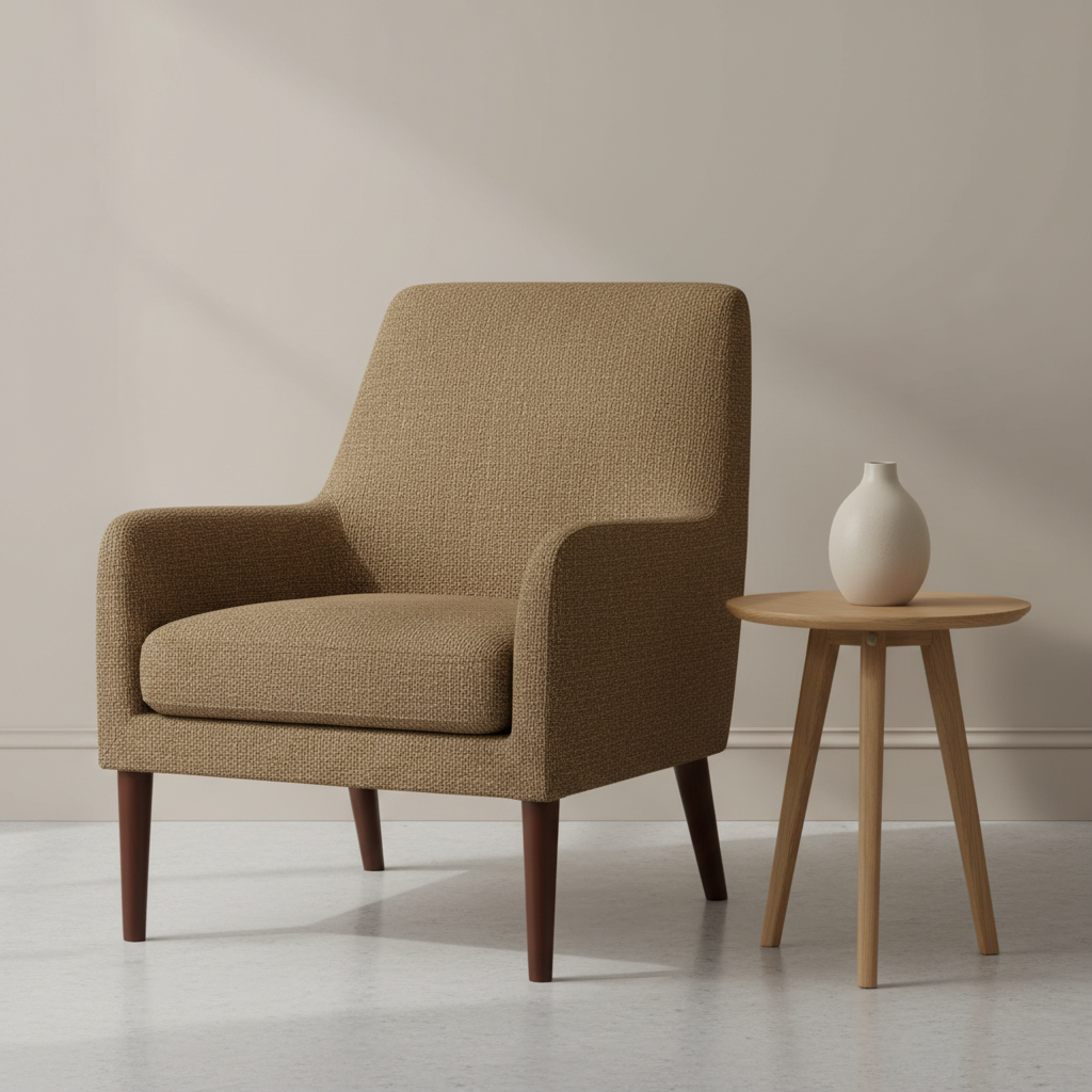 Rocky Mount Bronze Upholstered Chair | Architectural Fabrics