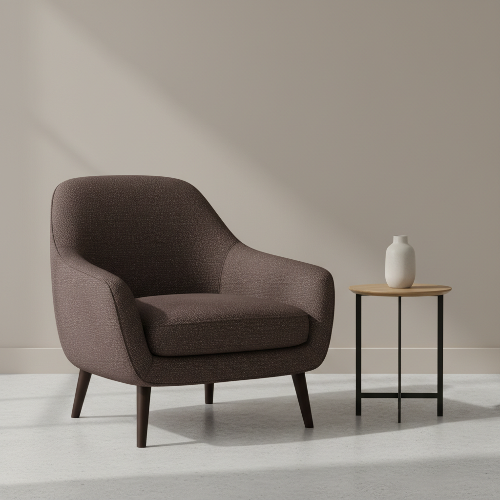 Rocky Mount Cordovan Upholstered Chair | Architectural Fabrics