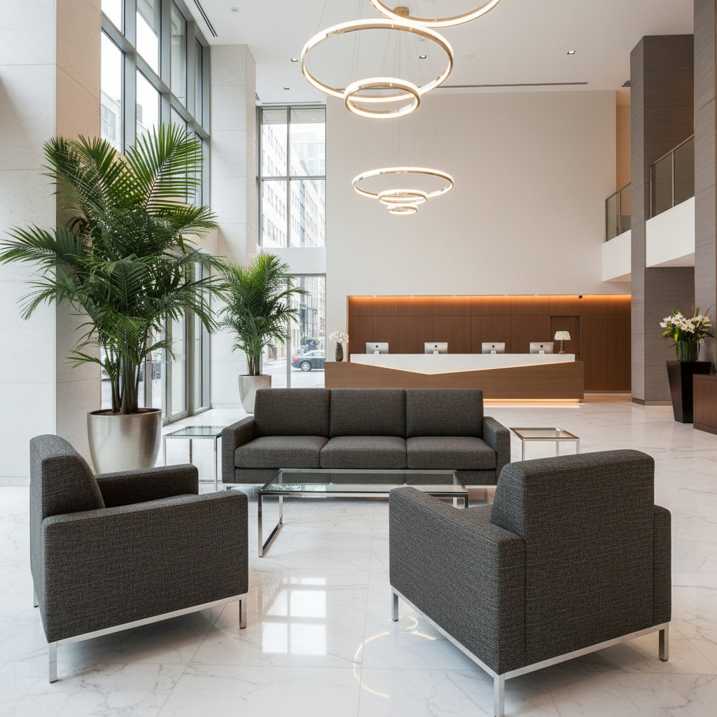 Richlands Antique Gold Hotel Lobby Setting | Architectural Fabrics