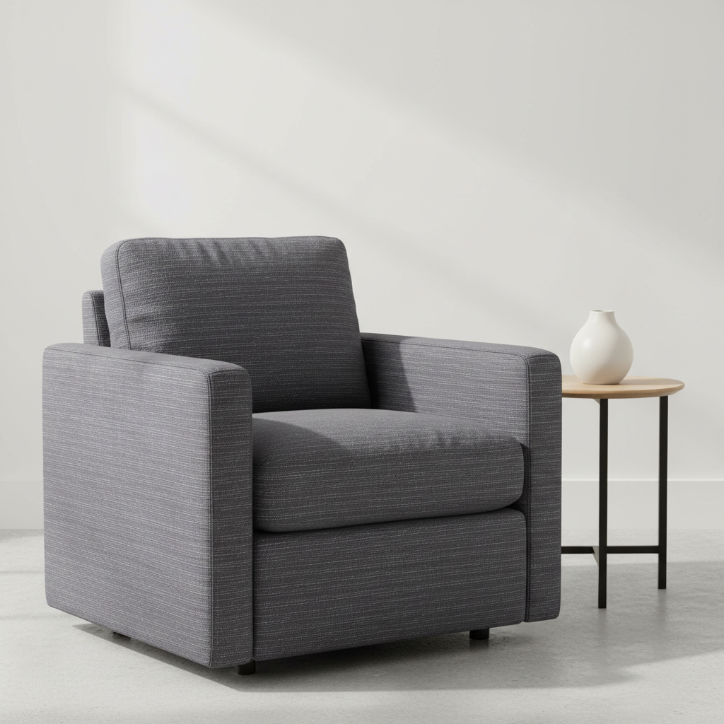 Richlands Gray Upholstered Chair | Architectural Fabrics
