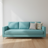 Oilville Aqua Upholstered Sofa | Architectural Fabrics