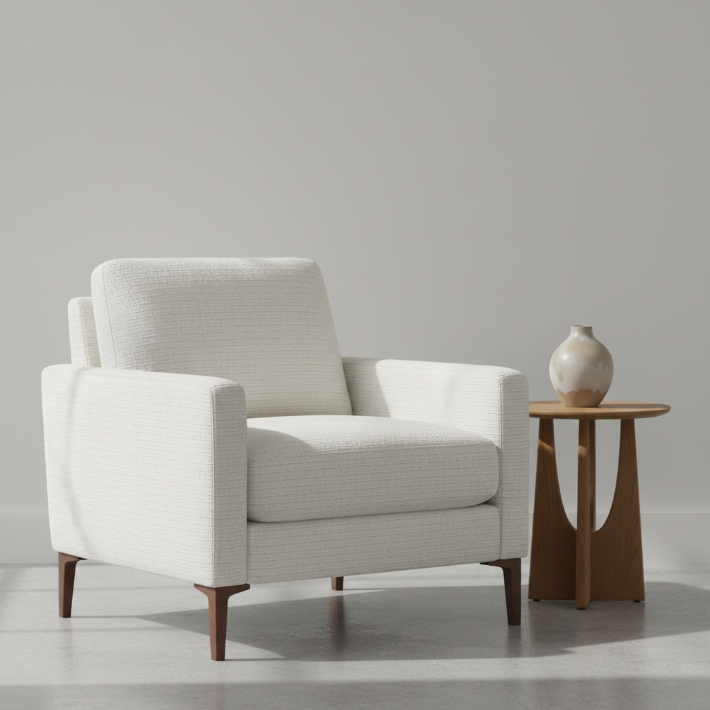 Irvington Blanco Upholstered Chair | Architectural Fabrics