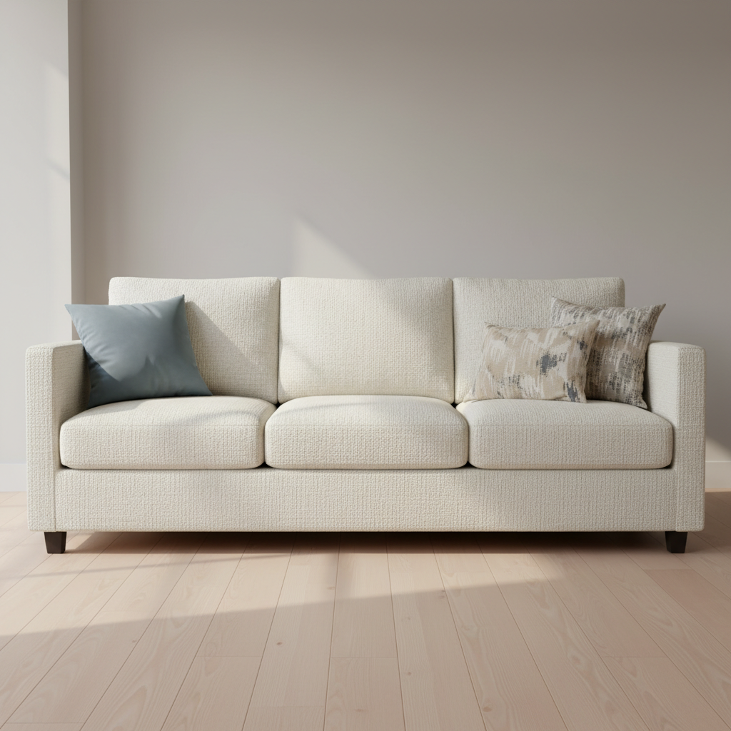 Irvington Ivory Upholstered Sofa | Architectural Fabrics
