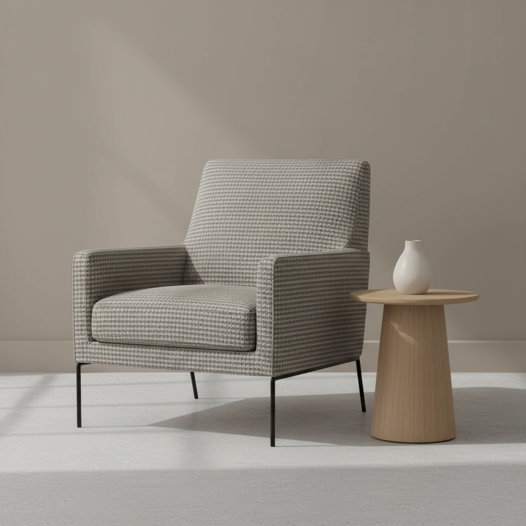 Hillsville Smoke Upholstered Chair | Architectural Fabrics