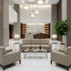 Exmore Pewter Hotel Lobby Setting | Architectural Fabrics