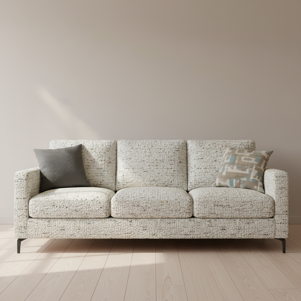 Palmyra Ivory Upholstered Sofa | Architectural Fabrics