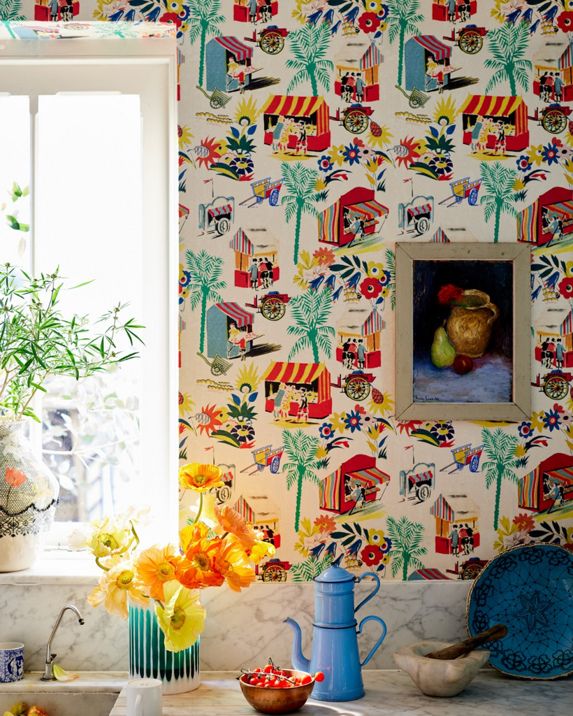 Carretto Del Cibo Vintage Wallpaper | Mind The Gap