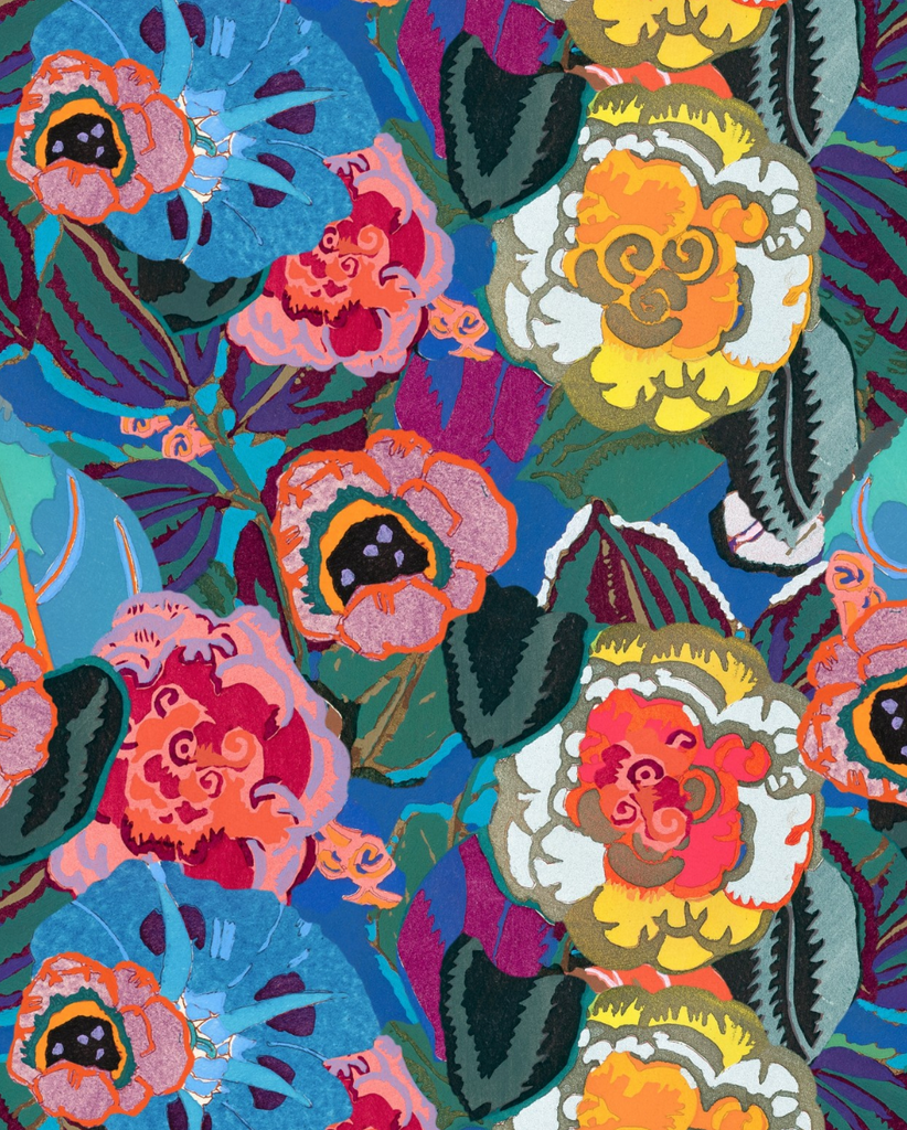 Fiori In Fiore Wallpaper Maximalist Color Vintage Wallpaper | Mind The Gap