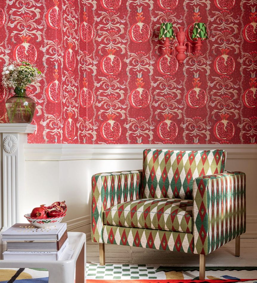 MELAGRANATA Red Wallpaper | Mind the Gap Red