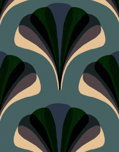 Mezzelune Art Deco Kale | Mind The Gap Stoneeblue
