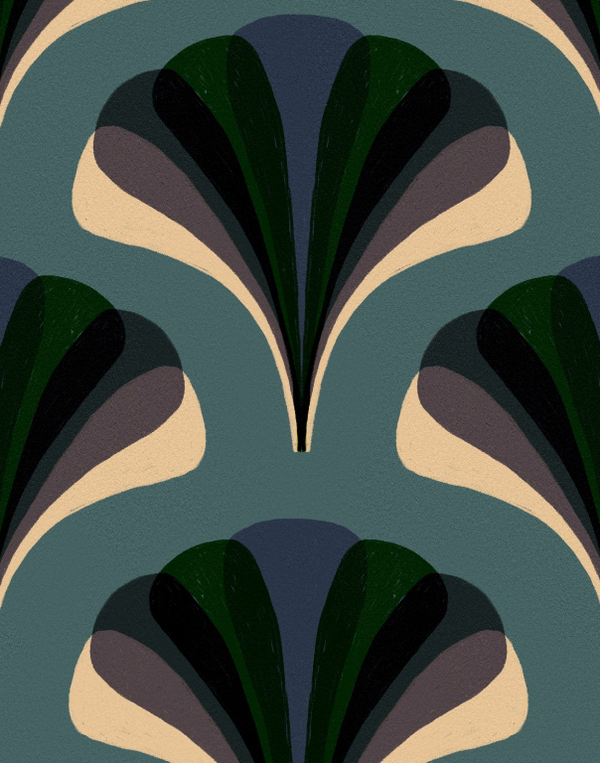 Mezzelune Art Deco Kale | Mind The Gap Stoneeblue