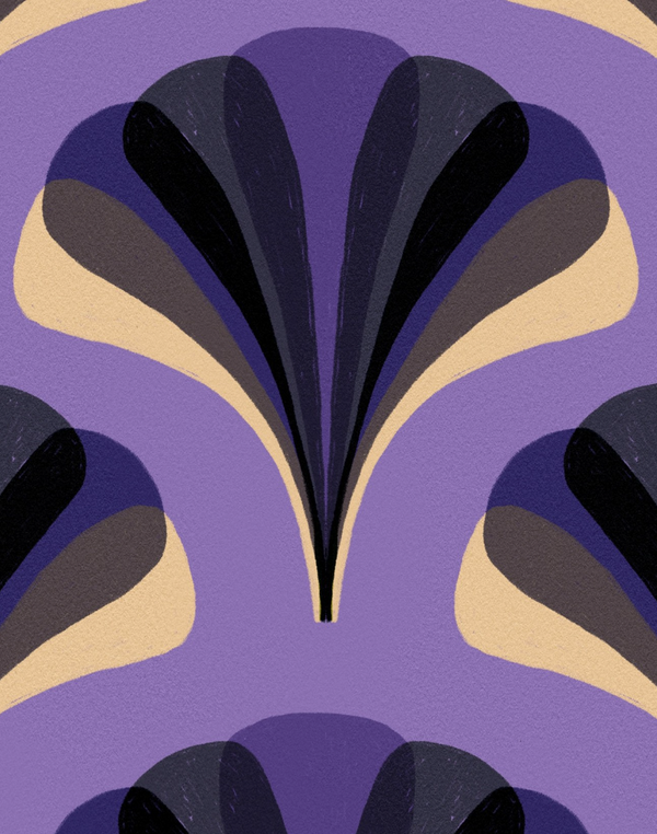 Mezzelune Art Deco Purple | Mind The Gap