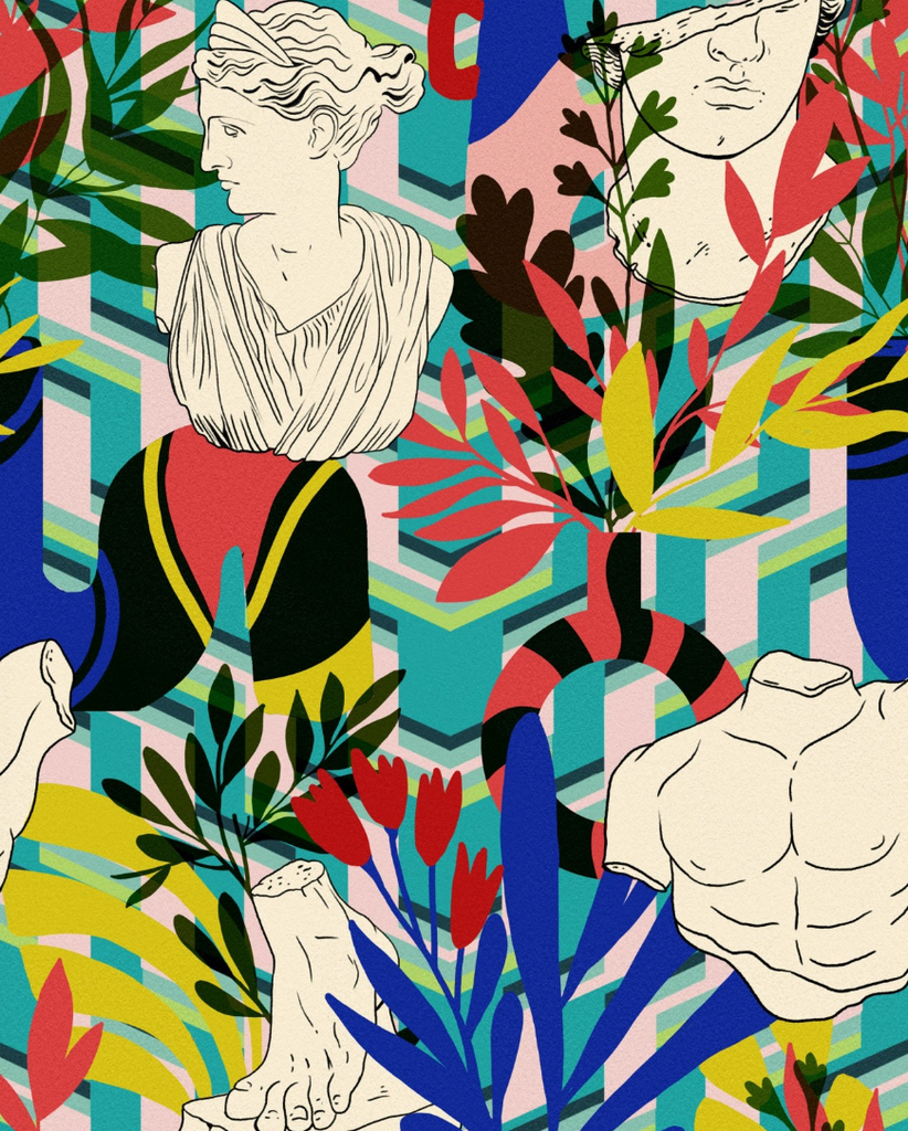 Statuario Blue Wallpaper | Mind The Gap