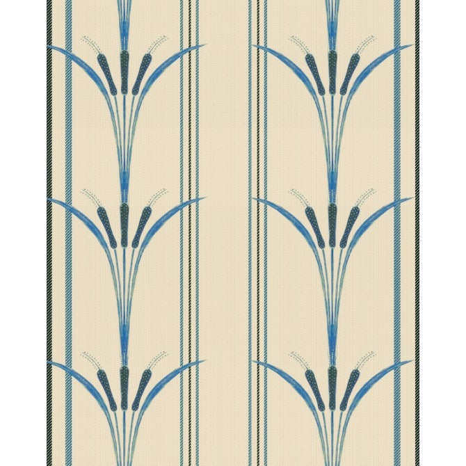 Danube Stripe Blue Wallpaper