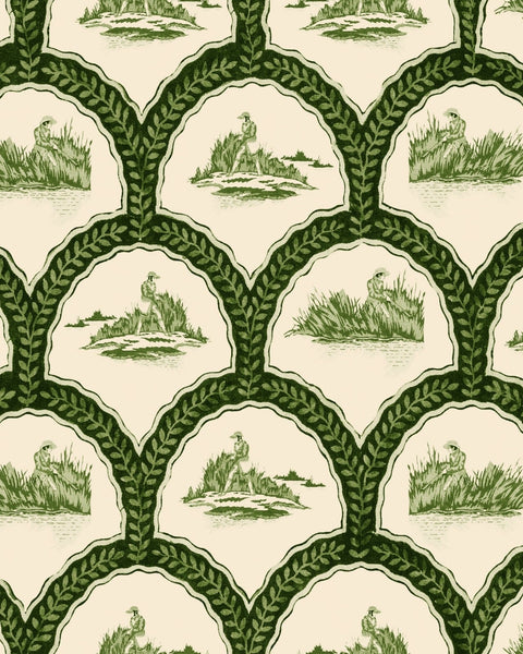 The Hunter Wallpaper Artichoke Green | Mind The Gap